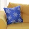 Homeroots Christmas Snow Flakes Printed Decorative Throw Pillow Cover 18 x 18 in. 355624 - alternate 3